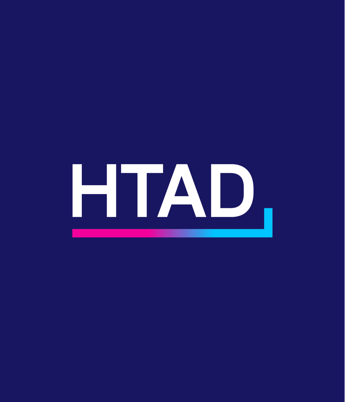 Abkürzung „HTAD“ im Corporate Design der Hightech Agenda Deutschland