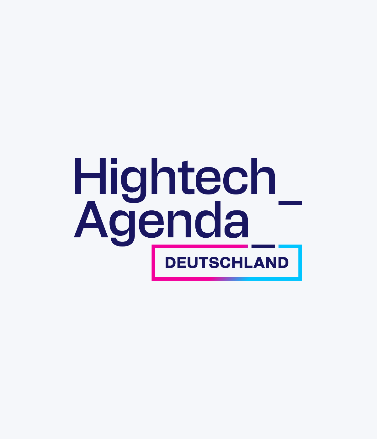 Logo der Hightech Agenda Deutschland auf hellem Hintergrund
